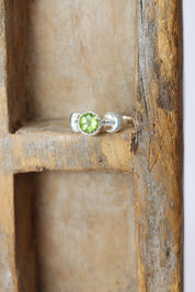 Peridot Marama Moon Ring