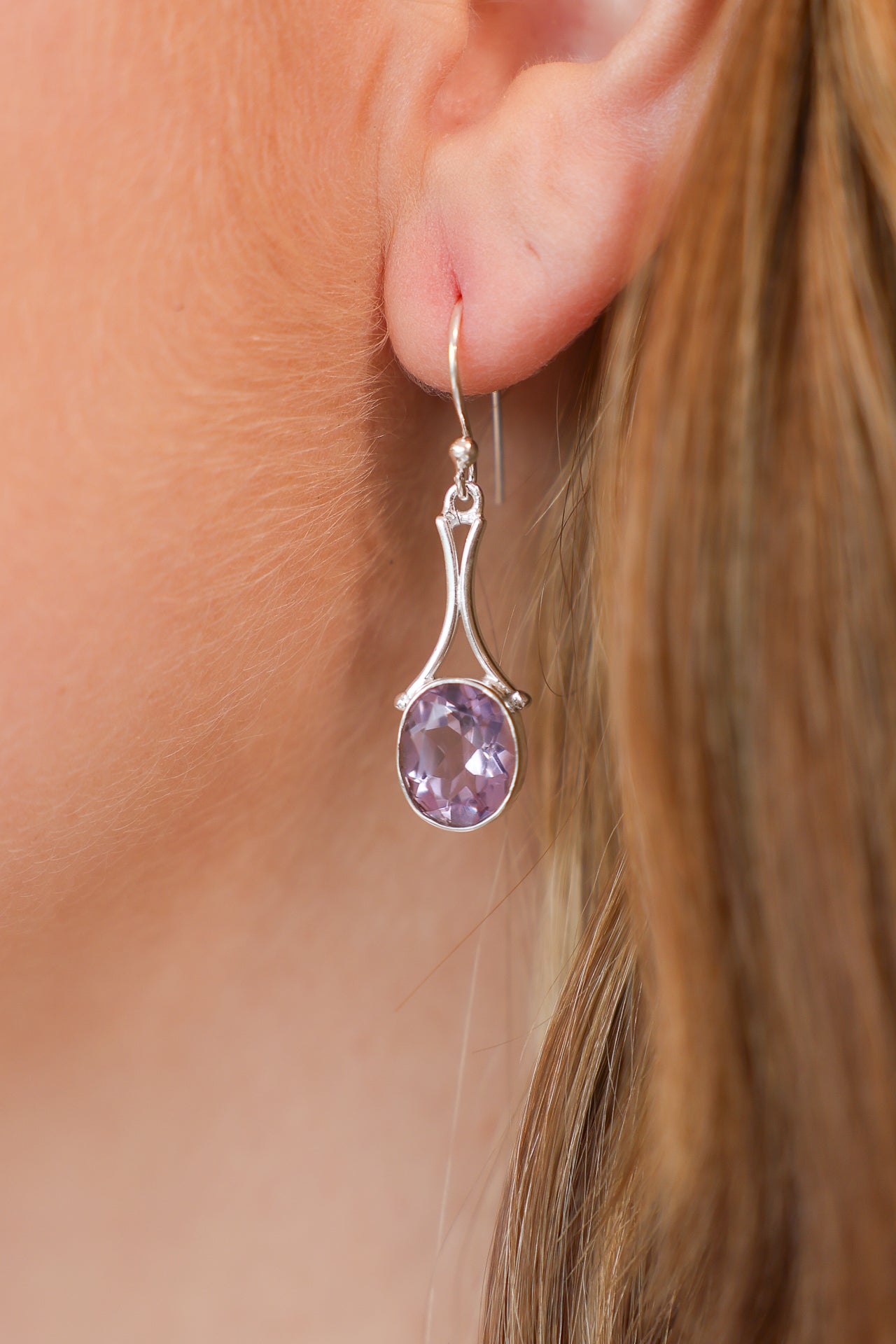 Felisa Amethyst Drop Earrings