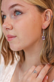 Felisa Amethyst Drop Earrings