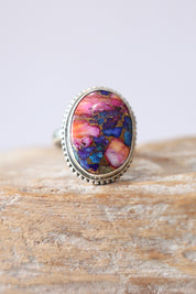 Oyster Turquoise Oval Ring