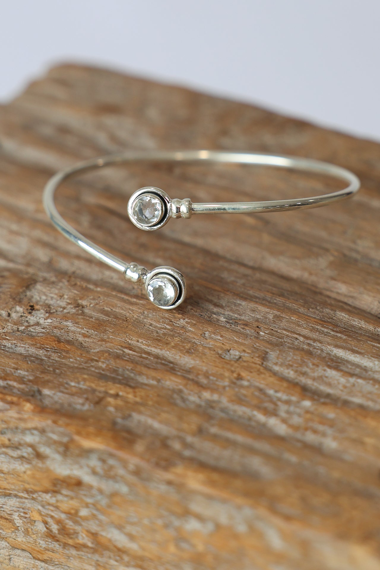 Cubic Zirconia Fine Wrap Bracelet