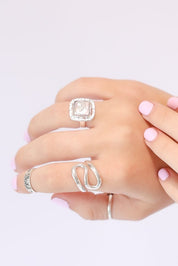 Maisey Square Pearl Ring