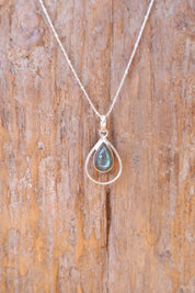 Ella Labradorite Teardrop Pendant
