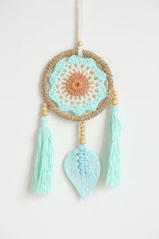 Turquoise Tassel Leaf Wall Hanging