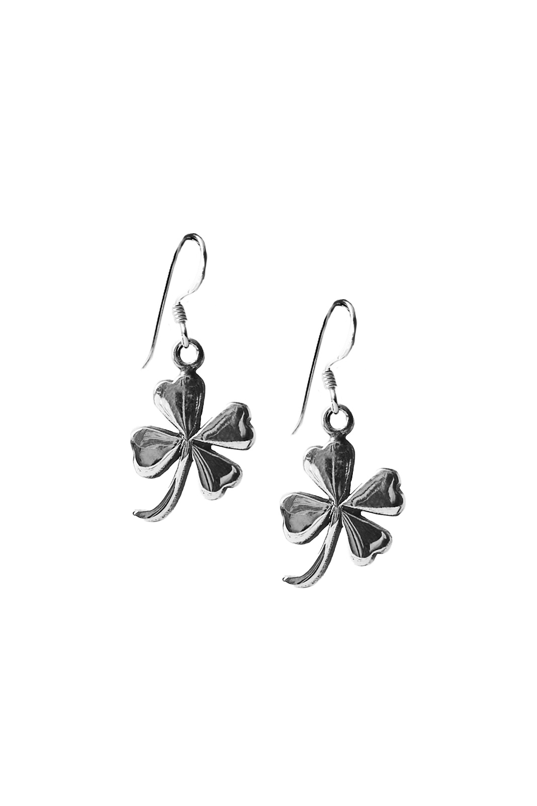 Black online clover earrings