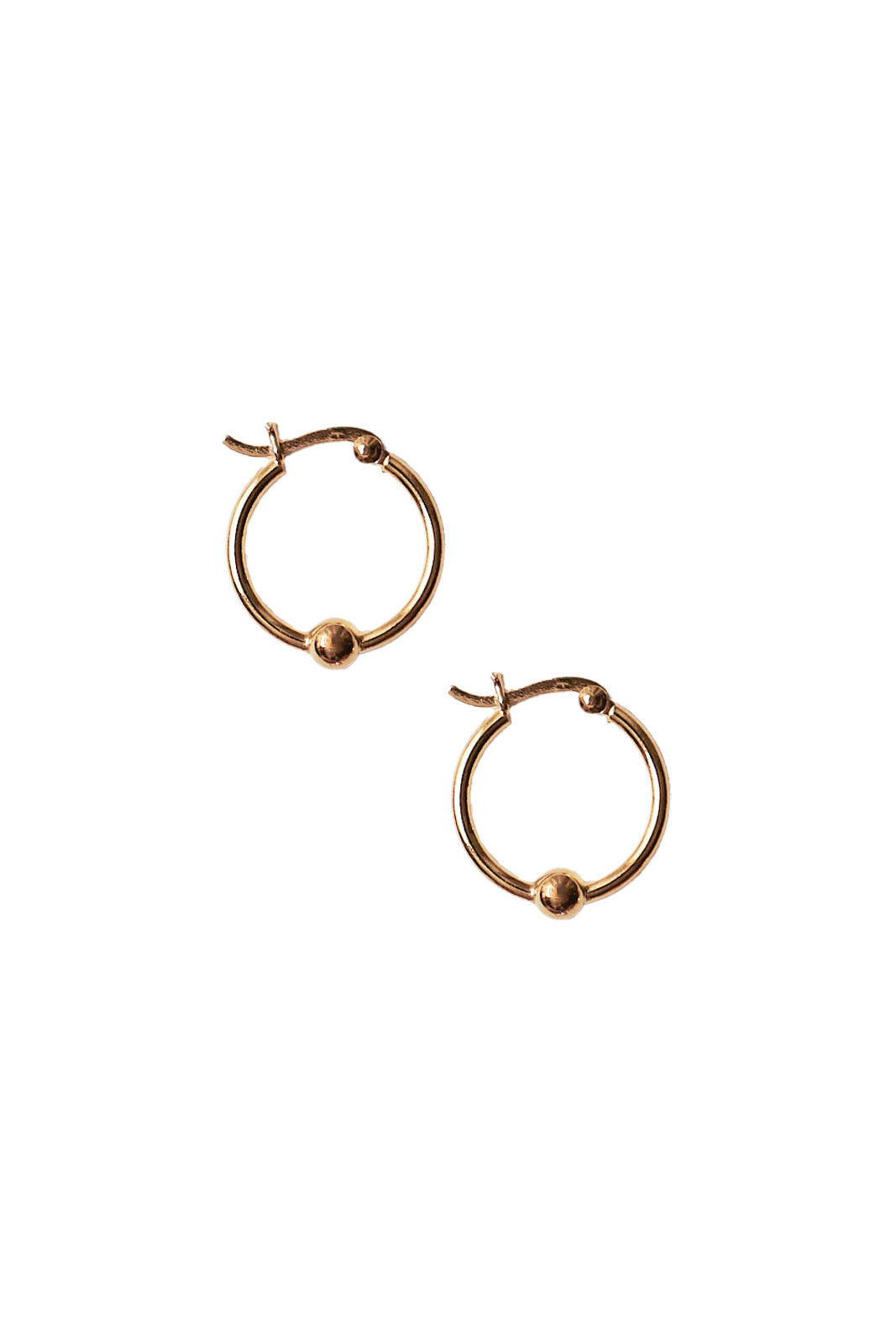 Gold hoops with online balls