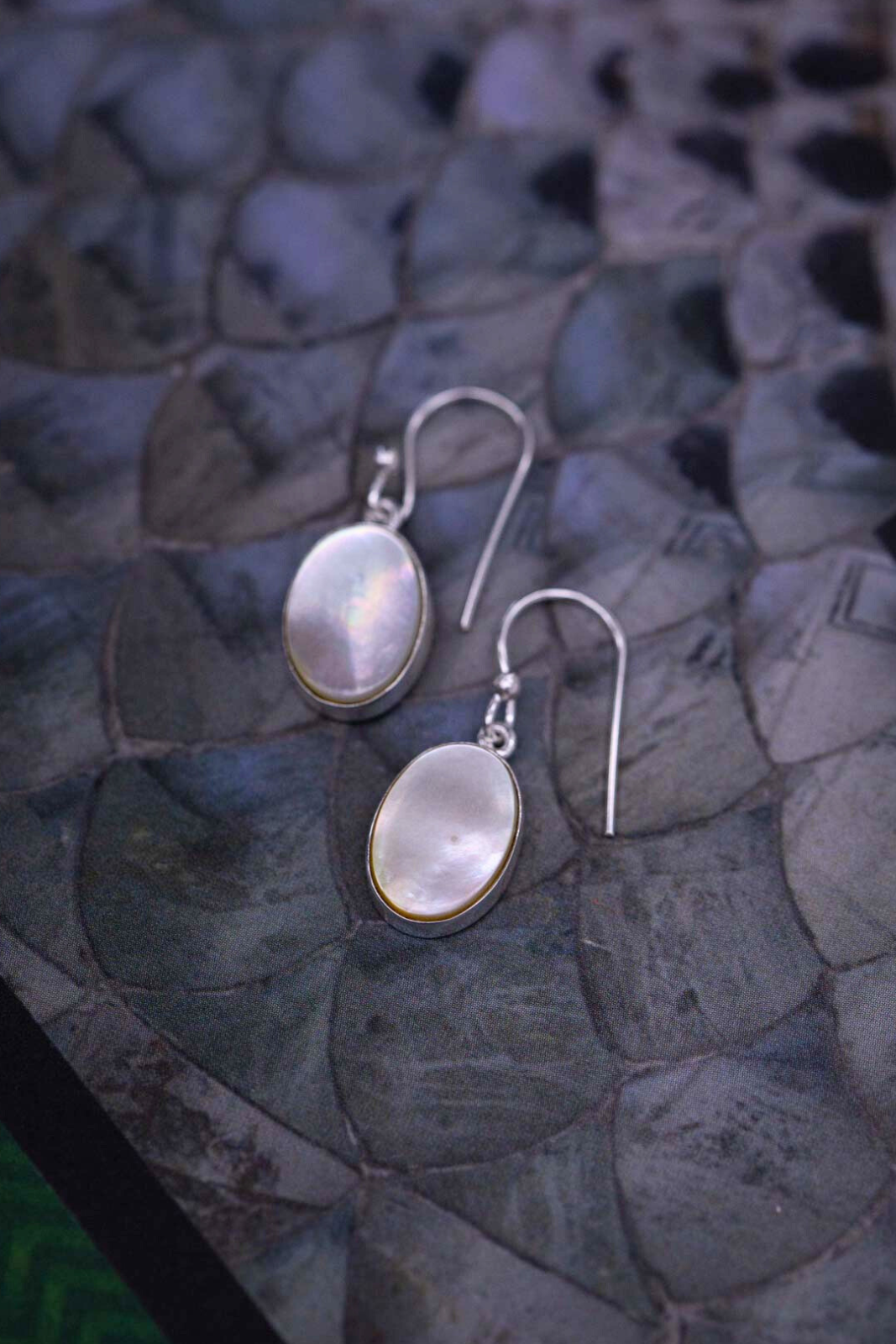 Mother of Pearl Estel Earrings Tree of Life