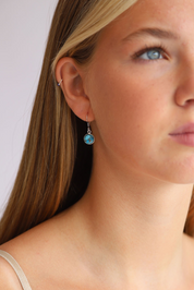 Irma Blue Copper Turquoise Earrings
