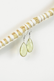 Lemon Quartz Chand Earrings