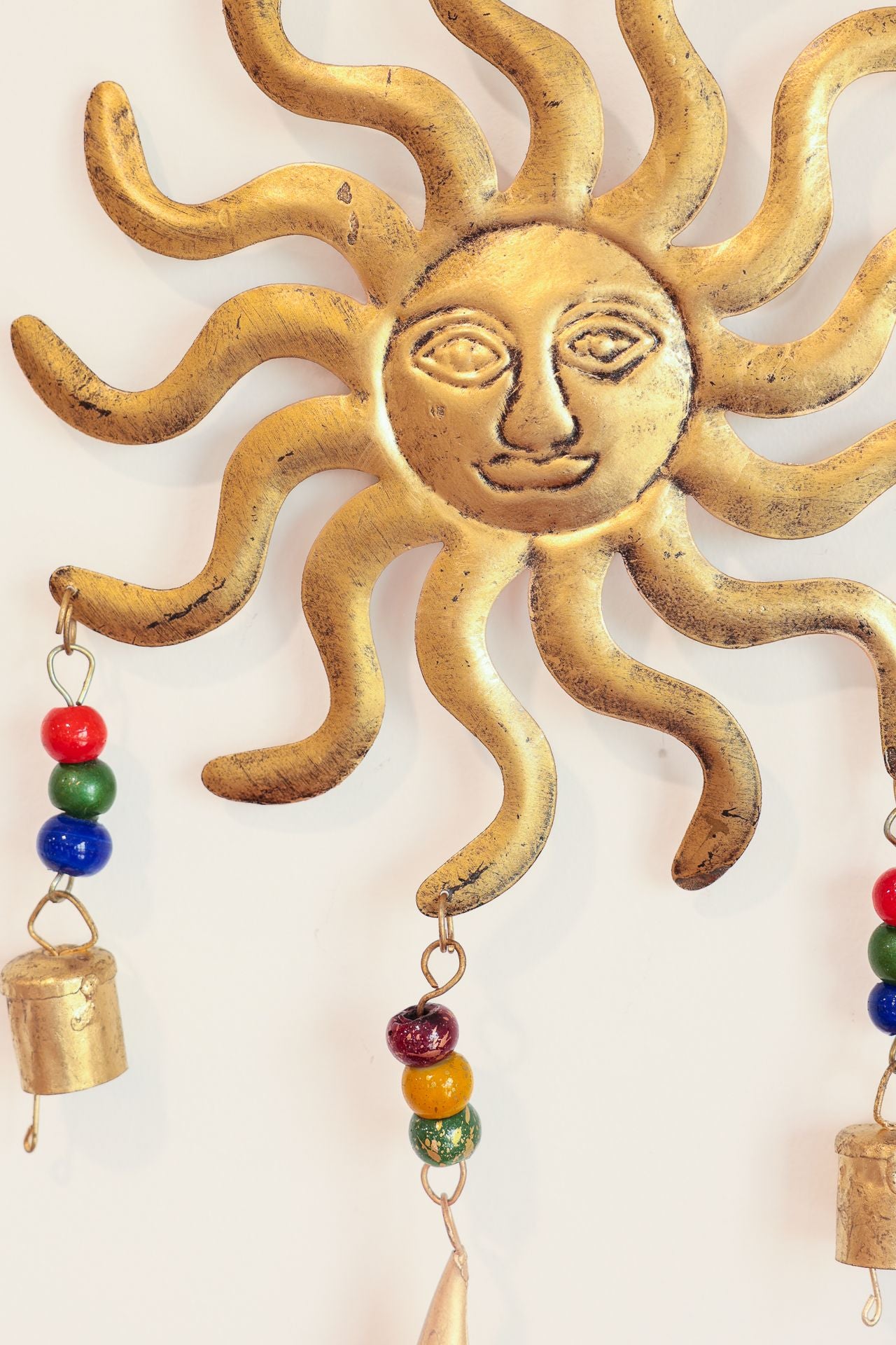Gold Sun Bell Hanging