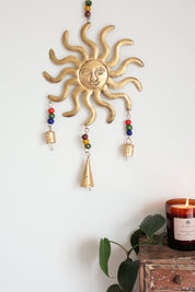 Gold Sun Bell Hanging