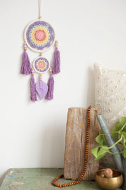 Pastel Leaf Tassel Wall Hanging