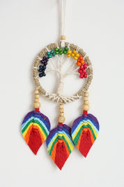 Tree of Life Rainbow Leaf Wall Hanging