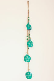 Teal 4 Bell Hanging