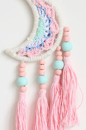 Pastel Moon Tassel Small Wall Hanging
