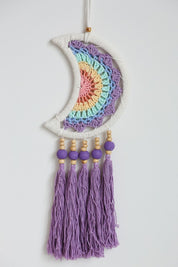 Pastel Moon Tassel Wall Hanging
