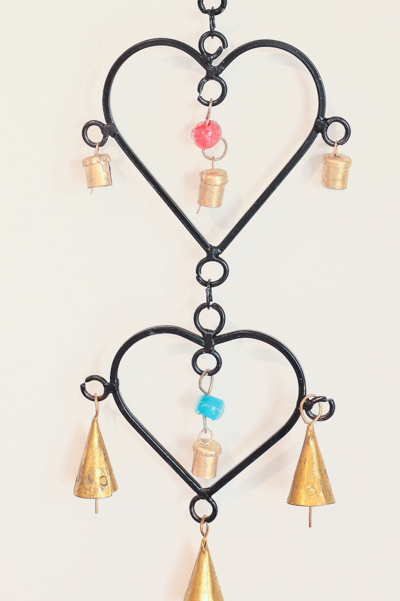 3 Heart Bell Hanging