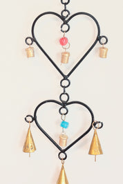 3 Heart Bell Hanging