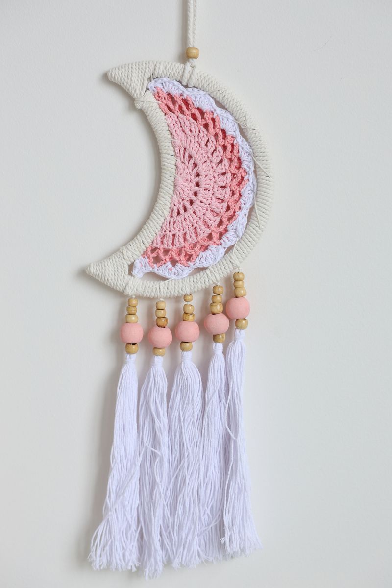 Pink Moon Tassel Wall Hanging