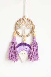Purple Shell Tree Wall Hanging