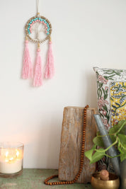 Pink Tree Tassel Wall Hanging