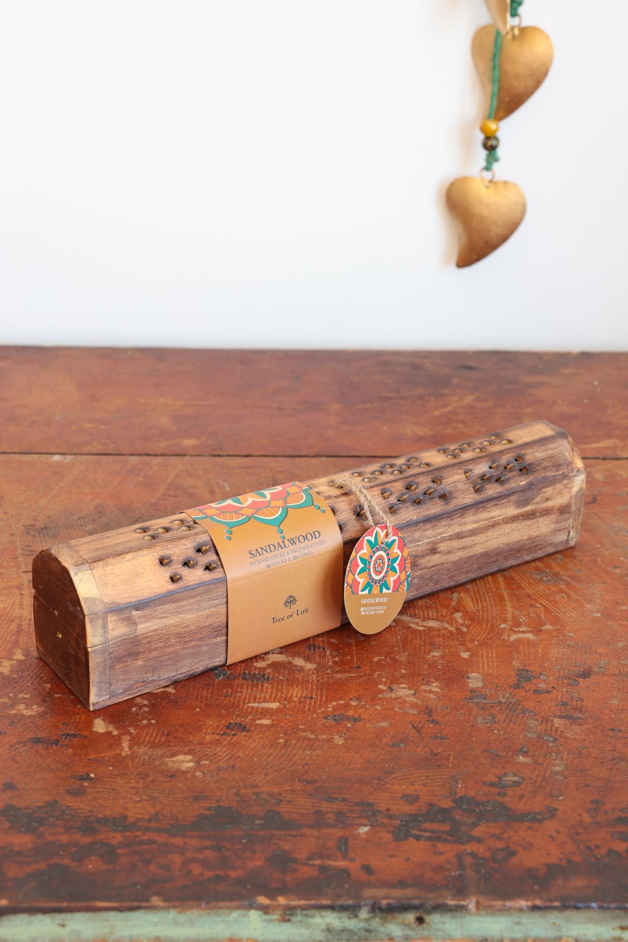 値下げ peak Micro Capsule Incense Case Sandalwood Wooden Incense Box – Tree of Life