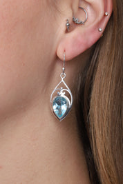 Blue Topaz Maha Earrings