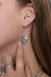Blue Topaz Maha Earrings