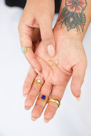 Tria Gold Hoops