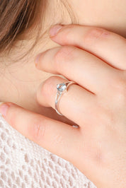 Blue Topaz Ivy Gemstone Ring