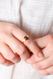 Gold Amethyst Edna Ring