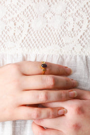 Gold Amethyst Edna Ring