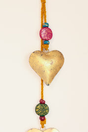 Gold 2 Heart Hanging