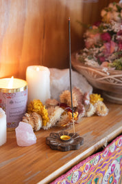 Flora Wooden Incense Holder