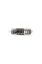 Half Banded Moon Ring