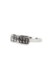 Half Banded Moon Ring