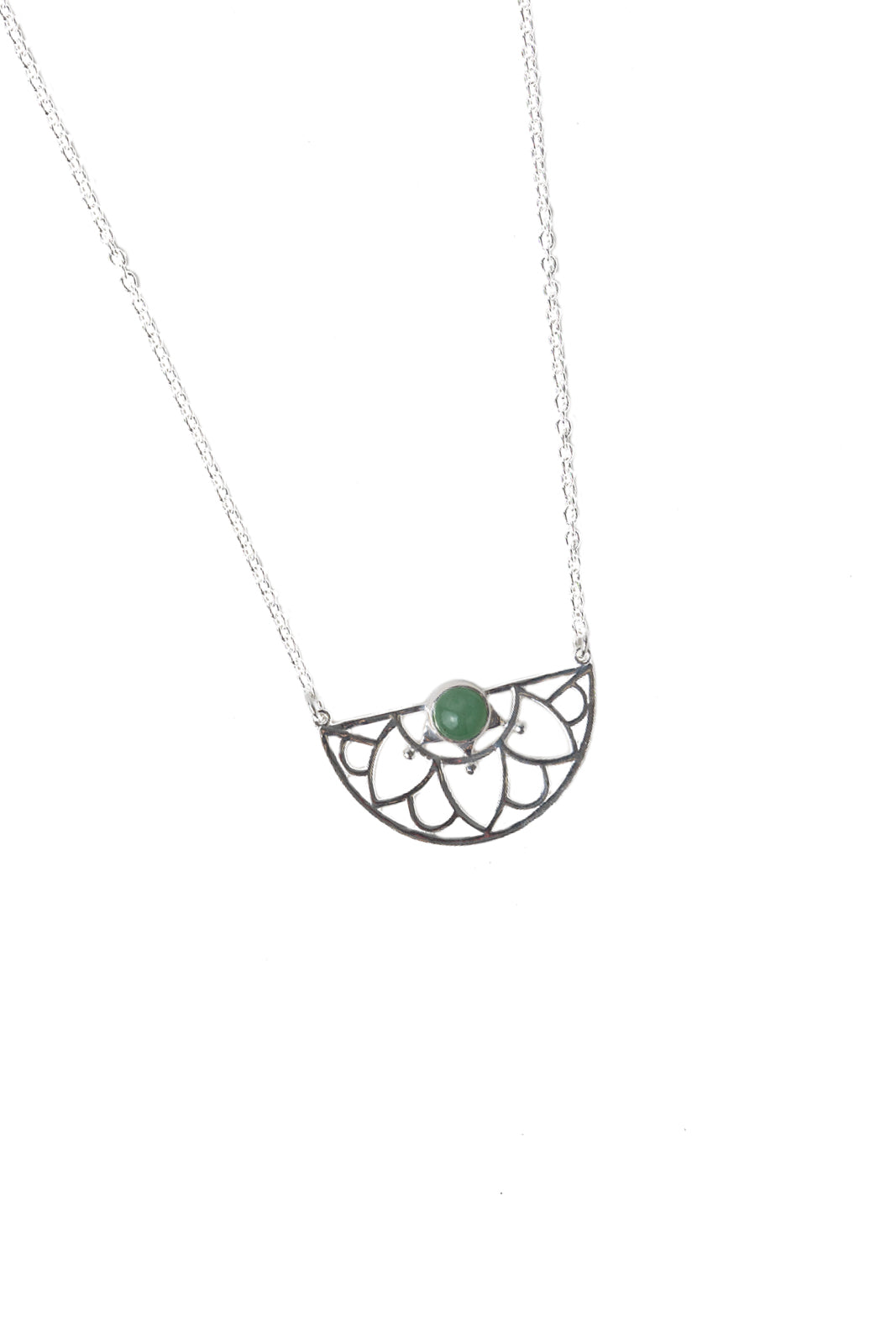 Petal Green Aventurine Necklace