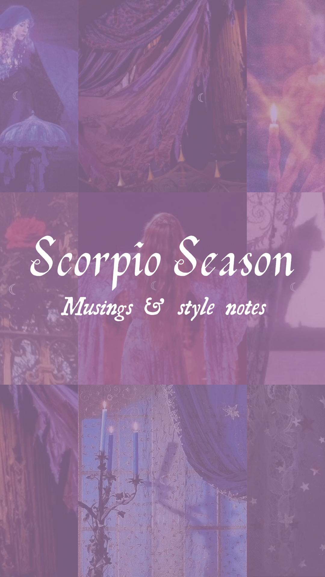 Scorpio Season: Style notes & musings