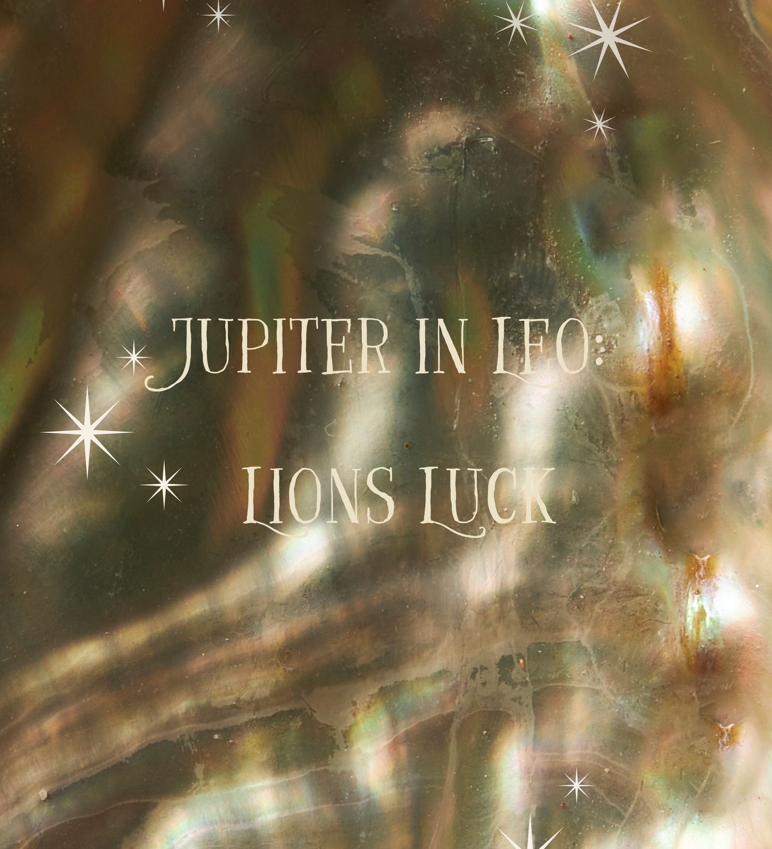 Jupiter in Leo: Lions Luck