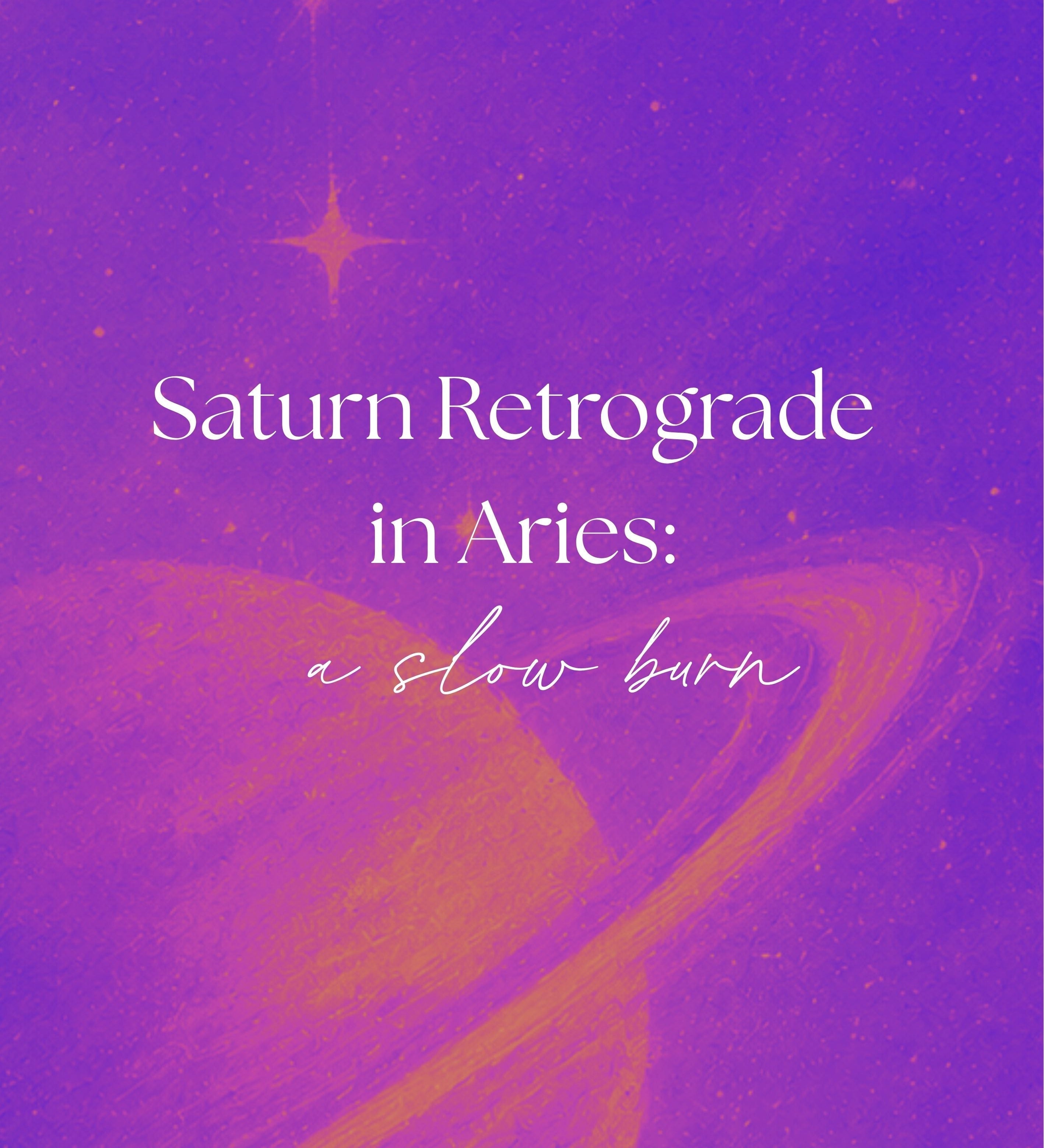 Saturn Retrograde in Aries: A Slow Burn
