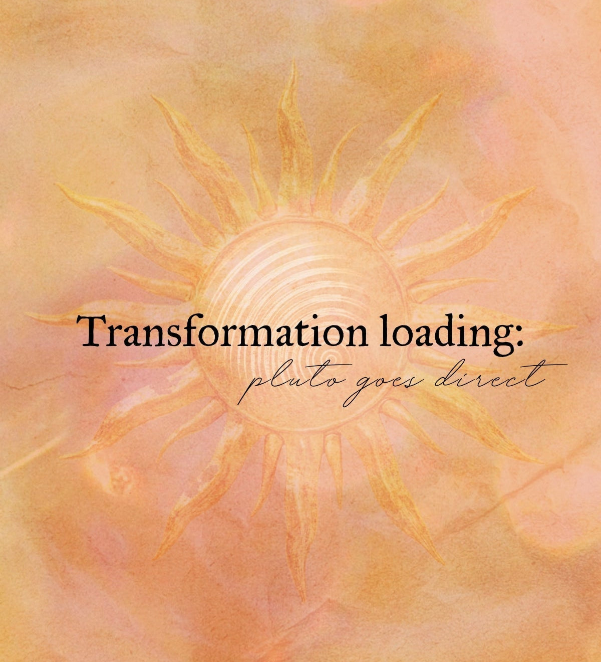 Transformation loading: Pluto goes Direct