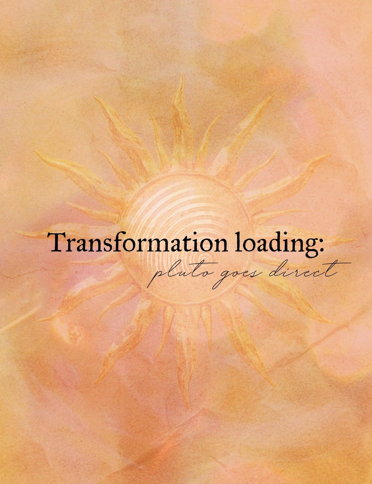 Transformation loading: Pluto goes Direct