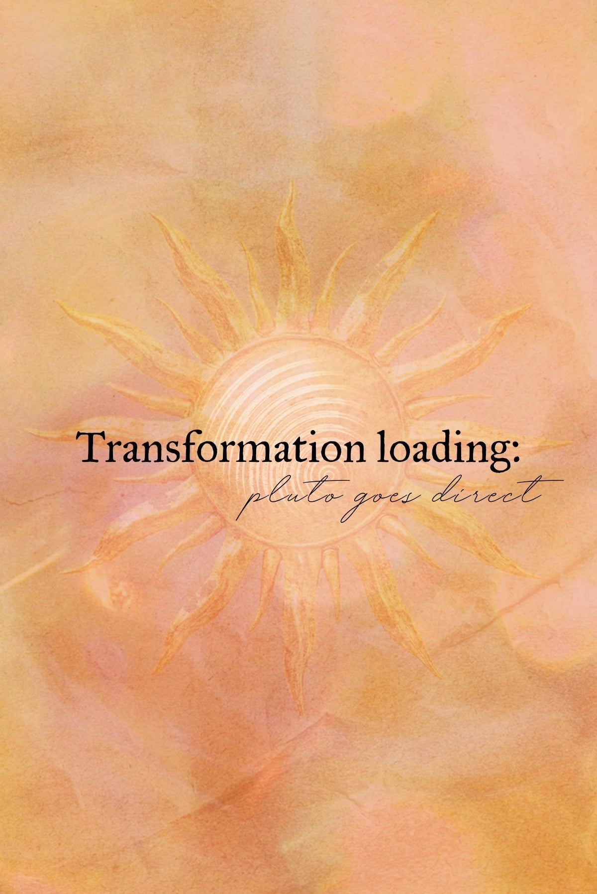 Transformation loading: Pluto goes Direct