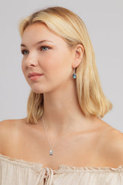 Neroli Labradorite Oval Drop Earrings