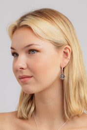 Quatre Blue Chalcedony Earrings