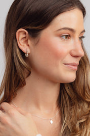 Kiera Small Puff Hoops