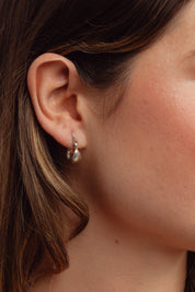 Kiera Small Puff Hoops