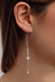 Sword Threader Earrings