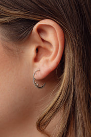 Tippia Silver Hoops