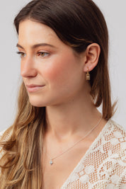 Orianna Gold Charm Hoops